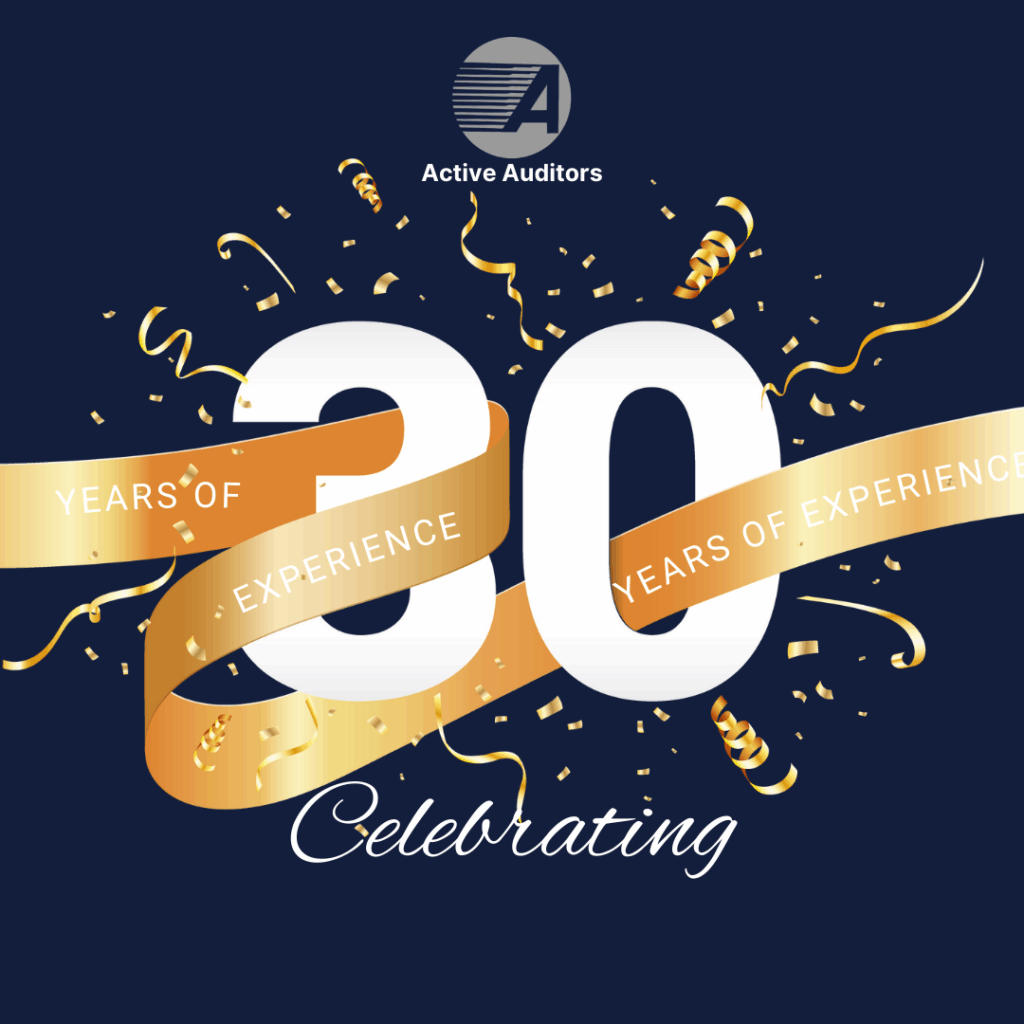 Active Auditors — celebrating 30 years of experience
